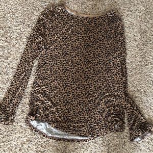 Maurice’s 24/7 leopard print long sleeve shirt
